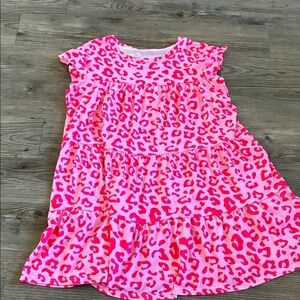 Pink Leopard Print Dress